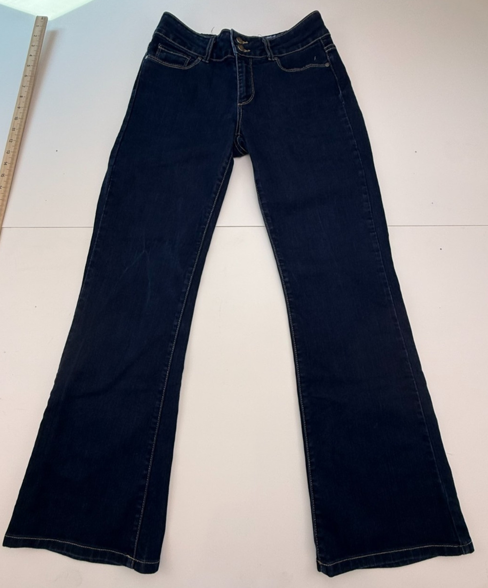 PAIGE Hidden Hills Bootcut Jeans Women's Sz 30 WA307 Blue Stretch Premium Denim
